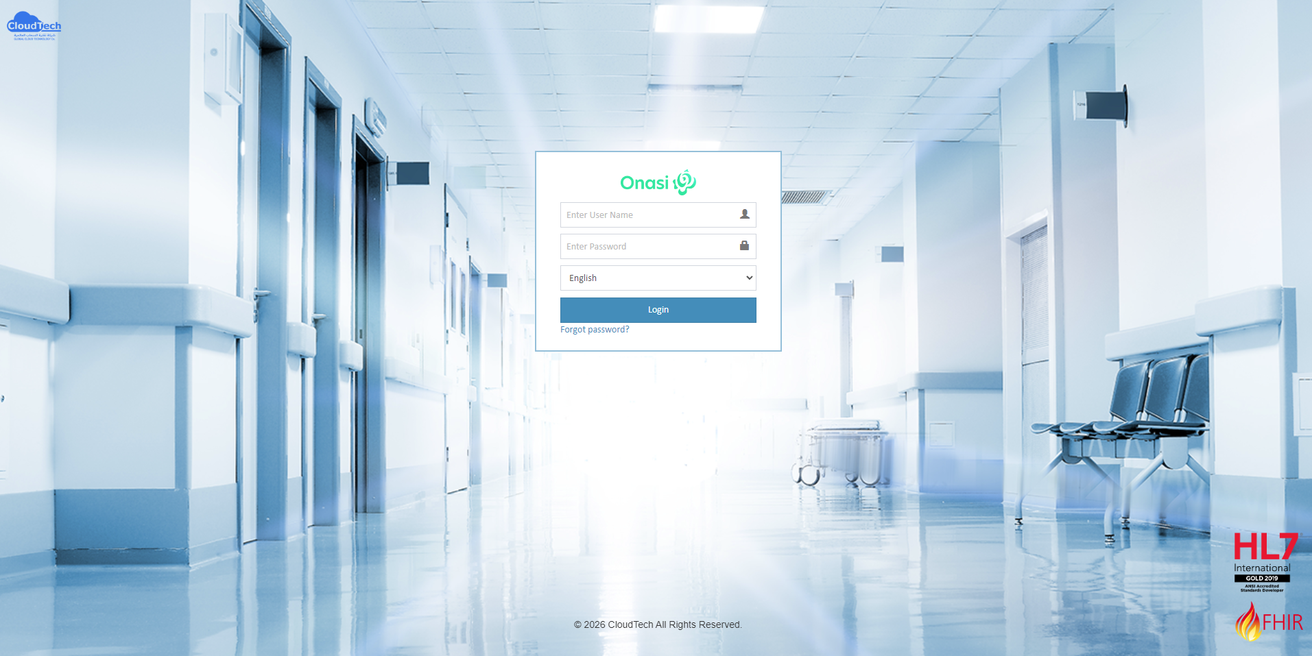 Onasi PHC — main view